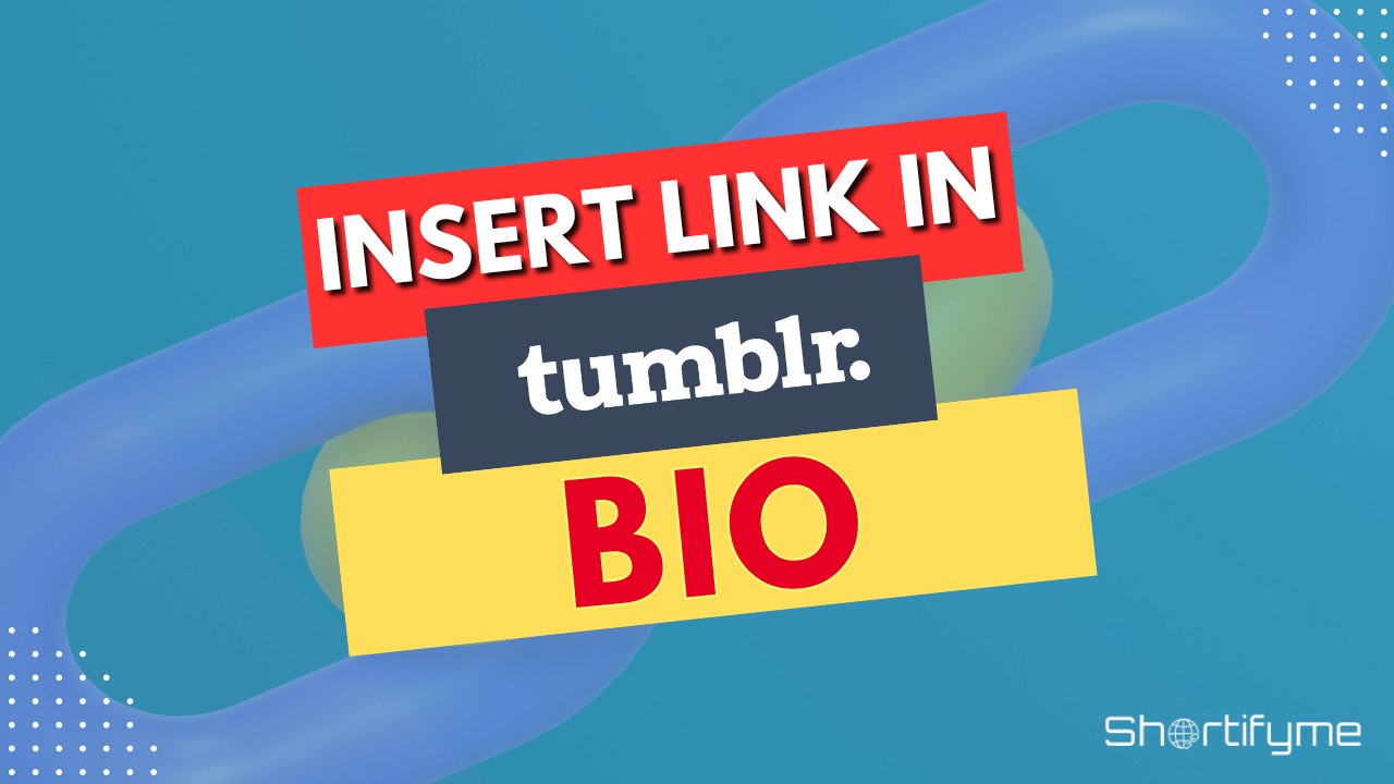 how to insert link in tumblr bio